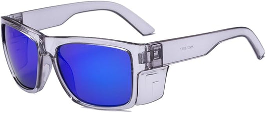 UV400 Polarized Safety Sunglasses – ANSI Z87.1 Certified, 100% UV Protection, Anti-Glare, Impact Resistant