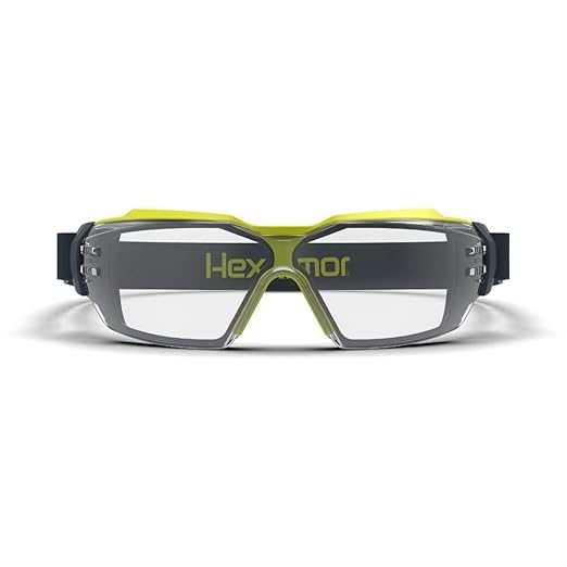 HexArmor MX350 Clear Anti Fog Eyewear with Gas Resistant Neoprene Strap