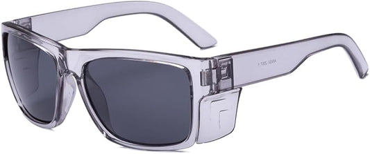 UV400 Polarized Safety Sunglasses – ANSI Z87.1 Certified, 100% UV Protection, Anti-Glare, Impact Resistant