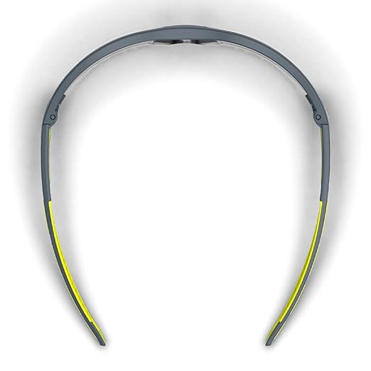 HexArmor MX250 Grey 23% tinted safety glasses for men and women | Anti-fog | Scratch resistant wrap around lenses | Adjustable side arms | Certified ANSI Z87 | 100% UV protected eyewear