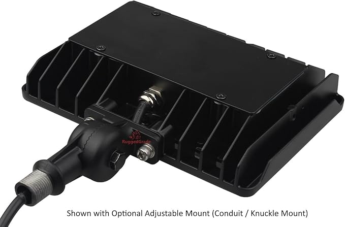 RuggedGrade Knuckle Conduit Mount for 30W to 80W Kivo & Kivo II Series | LED Flood Light | Durable Aluminum Mounting Arm | Outdoor LED Fixtures | DLC 5.1 Premium