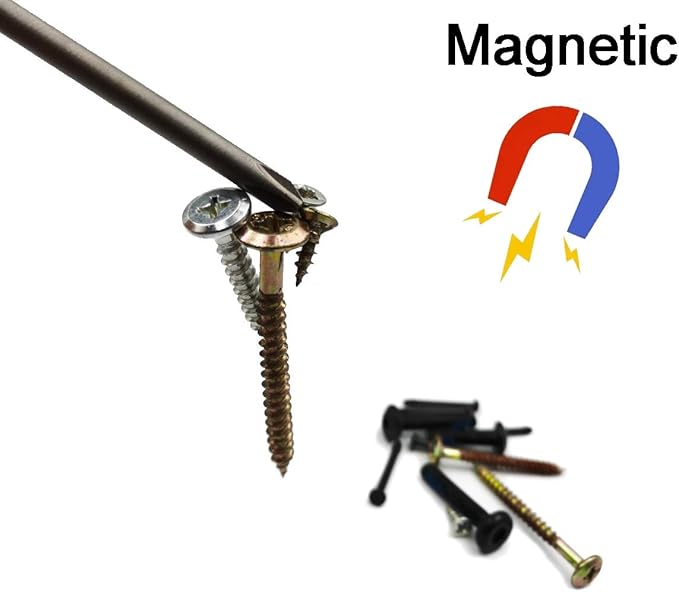 Long Phillips Cross Screwdriver Bit Sets PH1(Φ3.0) PH1(Φ4.0) PH1(Φ4.5) PH2(Φ4.5) PH2(Φ5.0) PH2(Φ6.0) 6 Pieces 6 Inch Length S2 Steel Cross Phillips Screwdriver Bit Set(6Pcs Cross Head)
