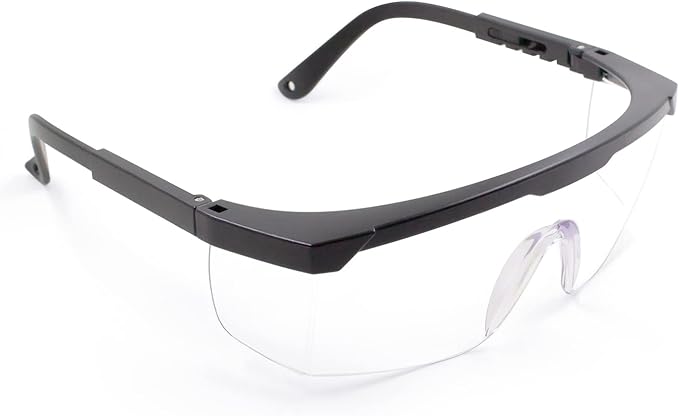 Safety Glasses For Men and Women, Anti Fog Work Glasses for Adjustable Frames and Side Protection