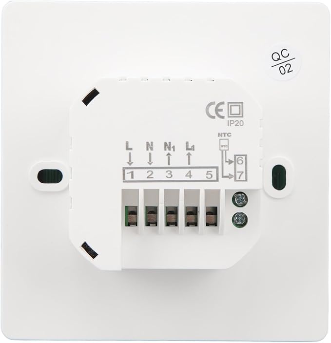 Floor Heating Thermostat 16A 4400W Intelligent Programmable Thermostat Digital Home Heating Temperature Controllerfor Radiant Underfloor Heating