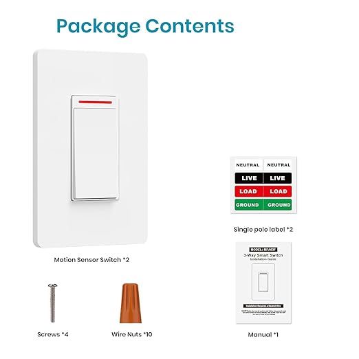 Milfra Smart Light Switch Single-Pole,Smart Switch 2024 New Model 10A,Compatible with Alexa, Siri and Assistant,Voice and Remote Control,Neutral Wire Required,No Hub Required