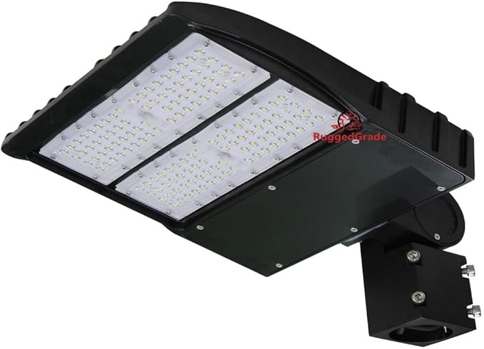 150 Watt LED NextGen Parking Lot Lights - 20,000 Lumen - 5000K - ARM Mount - Without photocell -Brown