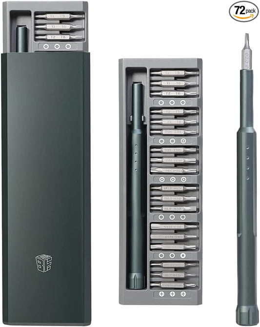 BES 72 in 1 Precision Screwdriver Set,Mini Screwdriver Set,Repair Tool Kit with Case Screwdriver Set for Computer, Laptop, Xbox, Macbook