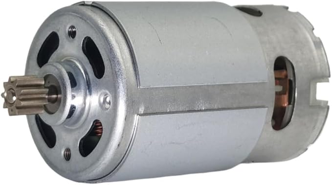 RS550 18V 9 Teeth (Φ7.9mm) DC Motor Replacement, 9.6-25V 9-15 Teeth 25000 RPM Brushed High Torque Motor for Cordless Drill