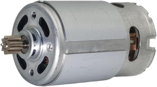 RS550 16.8V 9 Teeth (Φ7.9mm) DC Motor Replacement, 9.6-25V 9-15 Teeth 25000 RPM Brushed High Torque Motor for Cordless Drill