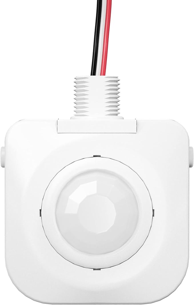 50 Pack Ceiling Occupancy Motion Sensor, Passive Infrared Technology, High Bay Fixture Mount 360 Degree, Hard-Wired, 120-277 VAC, Commercial/Industrial Grade