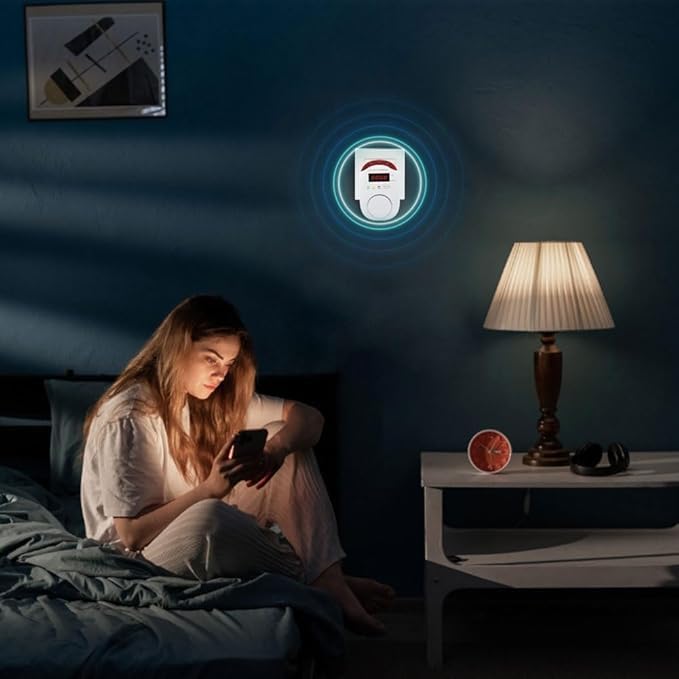 Combination Gas & Carbon Monoxide Detectors, Plug in Carbon Monoxide and Natural Gas Detector for Home, 2 in 1 CO Detector & Combustible Gas Detector with Light & Voice Warning(1 Pack)