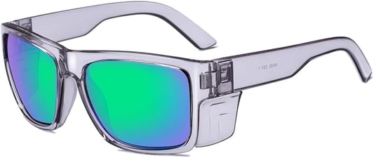 UV400 Polarized Safety Sunglasses – ANSI Z87.1 Certified, 100% UV Protection, Anti-Glare, Impact Resistant