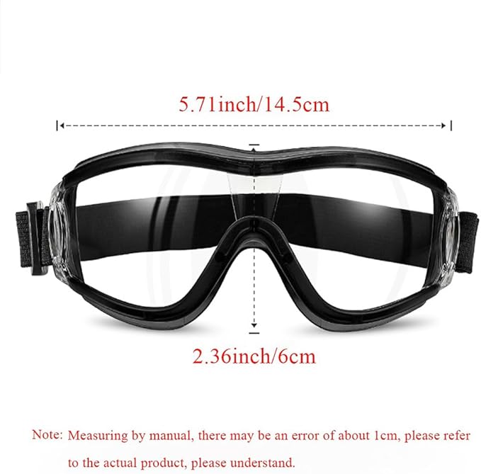 Kids Safety Goggles, Toddler Safety Glasses With UV Anti-Fog,Clear Lens Glasses Cleaning Cloth Included