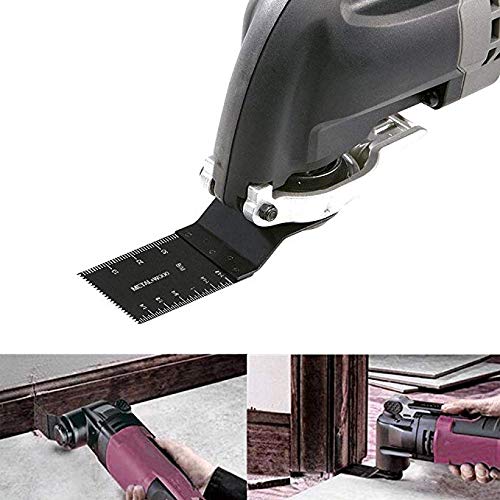100 pcs Wood Oscillating Multitool Saw Blade Set Fits Fein Multimaster Porter Cable Black & Decker Bosch Dremel Craftsman Ridgid Ryobi Makita Milwaukee Dewalt Rockwell