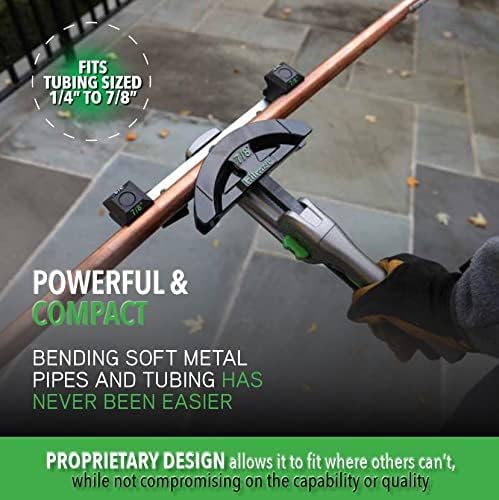 Hilmor 1839032 CBK Compact Tubing Bender Kit, 1/4" to 7/8", HVAC Tools and Equipment for Copper, Steel, Aluminum, Brass Tube and Pipe Bending, Black