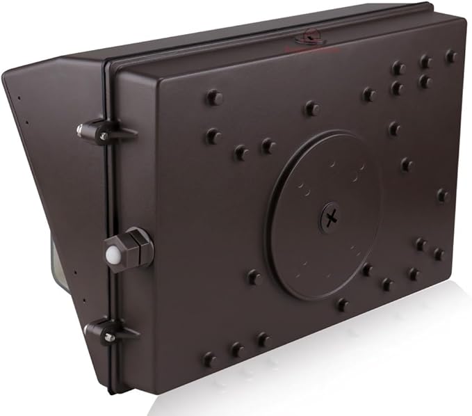 RuggedGrade 80W LED Wall Pack with Photocell + Battery Backup - 11,600 Lumens - Durado IV Series - Color Selectable 3000K/4000K/5000K - Outdoor LED Wall Light - DLC 5.1 Premium