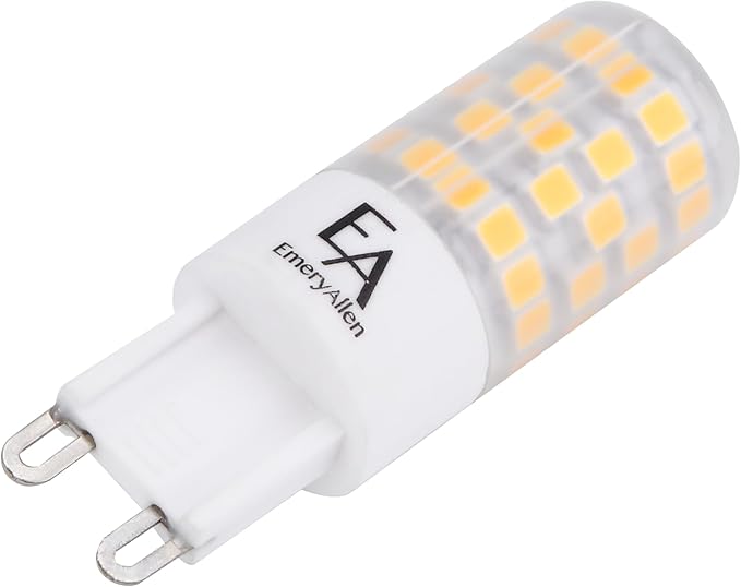EmeryAllen G9 Base, 4.5Watt (50W Equivalent) Dimmable Miniature Bi-Pin | JA8 Compliant LED Light Bulb |120V - 450 Lumens |3000K | 1 Pcs
