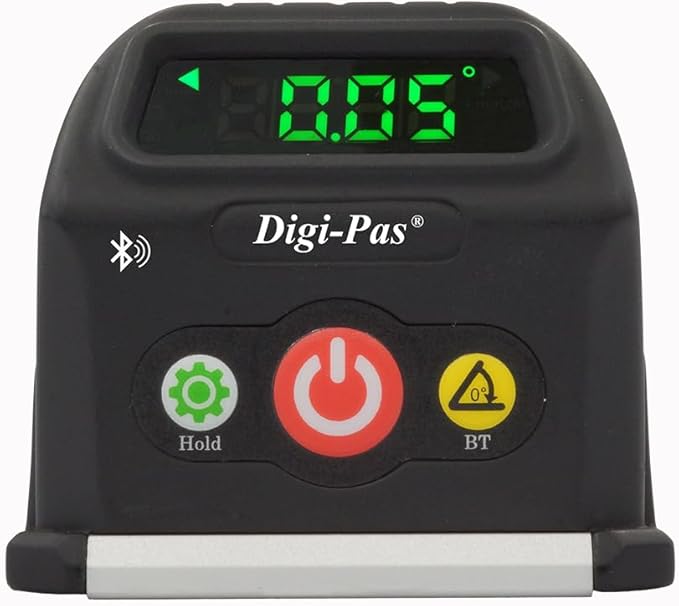 Digi-Pas 2-Axis Smart Cube Level, DWL-90PRO, WIRELESSLY displays leveling status on smartphone via BLUETOOTH, black, Small, Model: DWL90Pro