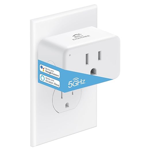 EIGHTREE Mini Smart Plug ๐๐๐๐ณ ๐๐ข-๐
๐ข ๐๐จ๐ฆ๐ฉ๐๐ญ๐ข๐๐ฅ๐ ๐๐๐, Smart Plugs That Work with Alexa & Google Home & SmartThings, Energy Monitor, Remote Control, Timer & Schedule, Wi-Fi Plugs