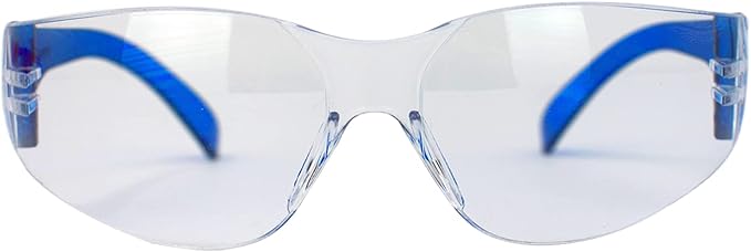 BISON LIFE Safety Glasses - Scratch Resistant Wrap Around Eyewear, Polycarbonate ANSI Z87.1 Impact Resistant Lens