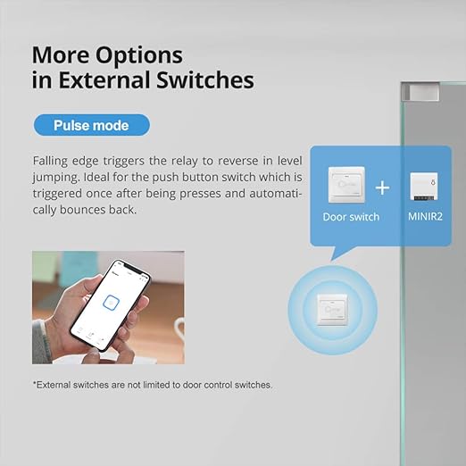 SONOFF Mini R2 10A Smart WiFi Wireless Light Switch, Universal DIY Module for Smart Home Automation Solution, Works with Amazon Alexa & Google Home, No Hub Required 5-pack