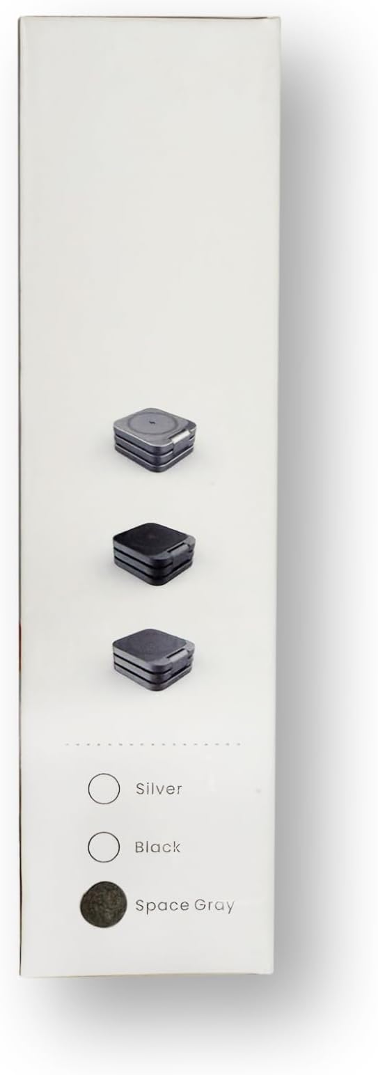 3-in-1 Wireless Charger Stand, LULULOOK 15W Magnetic Charger Wireless Fast Charging Station for iPhone 16/15/14 Series, Aluminum 5W Charger for Apple Watch, AirPods, USB-C Charging Cable Included