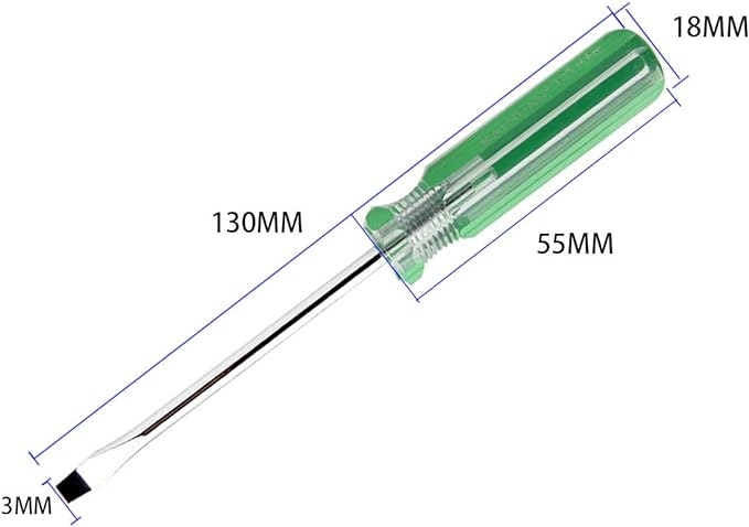 Buspoll small screwdriver tool flat head and Phillips screw driver- #2 Phillips, Slotted 1/4” used to repair toys; musical instruments, microphones loose screws