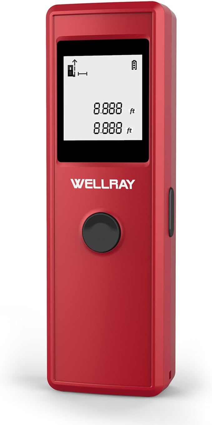 Laser Measuring Tool-165ft Range, Laser Measure with Area Volume Measurement, Portable Handheld Lazer Distance Meters for Construction & DIY