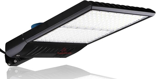RuggedGrade 50,000 Lumen - 300 watt NextGen XT II Series LED Shoebox Lights - 170lm to watt -Dimmable - with Photocell - Slip FIT Mount -10KV Surge - with DC Sensor Port