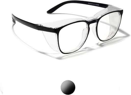 LianSan Oversize Anti-Fog Safety Glasses for Nurses, Z87.1 Certified Goggles for Women, Square UV Protection