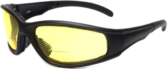 Calabria 23BF Sportster BiFocal Reading Safety Glasses Men Women UV Protection Wind Debris Anti Fog Slip Nylon Shatterproof