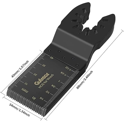 100Pcs Universal Oscillating Tool Oscillating Saw Blades,Oscillating Multitool Blades,Multi Tool Blades Kits,for Dewalt Ryobi Milwaukee tools for Cut Wood,Plastic&Metalm Ideal wood working accessories