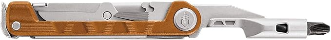 Gerber Gear Armbar Drive EDC Multitool 8-in-1 Pocket Knife with Pocket Screwdriver, 2.5" Blade, Orange