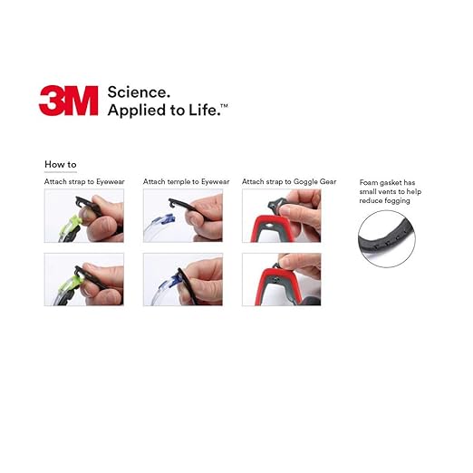 3M Safety Glasses, Solus 1000 Series, ANSI Z87, Scotchgard Anti-Fog, Clear Lens, Green/Black Frame, Removable Foam Gasket and Strap