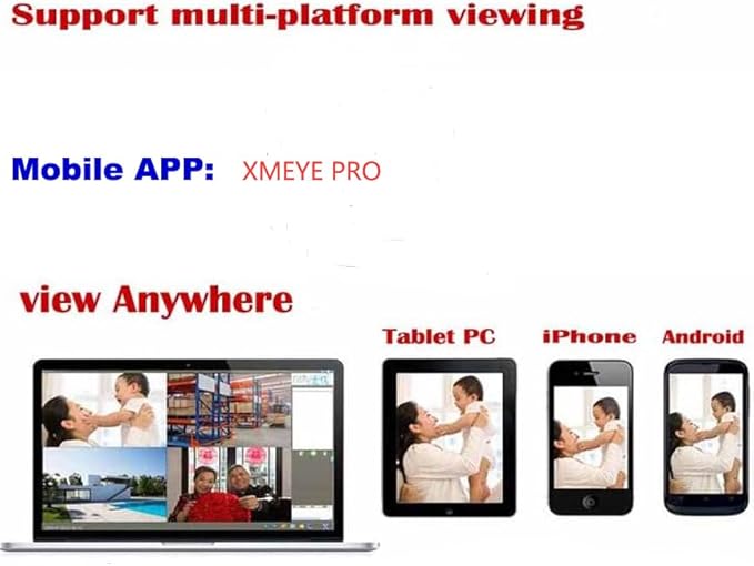 NightKing 5MP PoE Network Video Security Camera, Free Mobile Phone Access