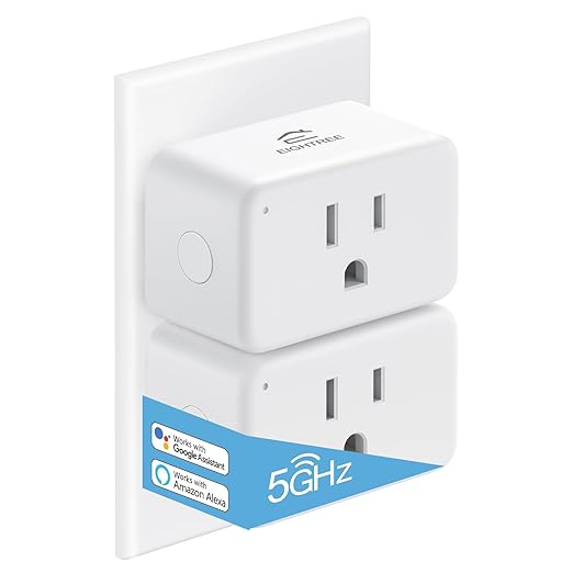 EIGHTREE Mini Smart Plug ๐๐๐๐ณ ๐๐ข-๐
๐ข ๐๐จ๐ฆ๐ฉ๐๐ญ๐ข๐๐ฅ๐ ๐๐๐, ๐๐ป๐ฒ๐ฟ๐ด๐ ๐ ๐ผ๐ป๐ถ๐๐ผ๐ฟ๐ถ๐ป๐ด, Smart Plugs That Compatible with Alexa & Google Home & SmartThings, Remote Control, Timer