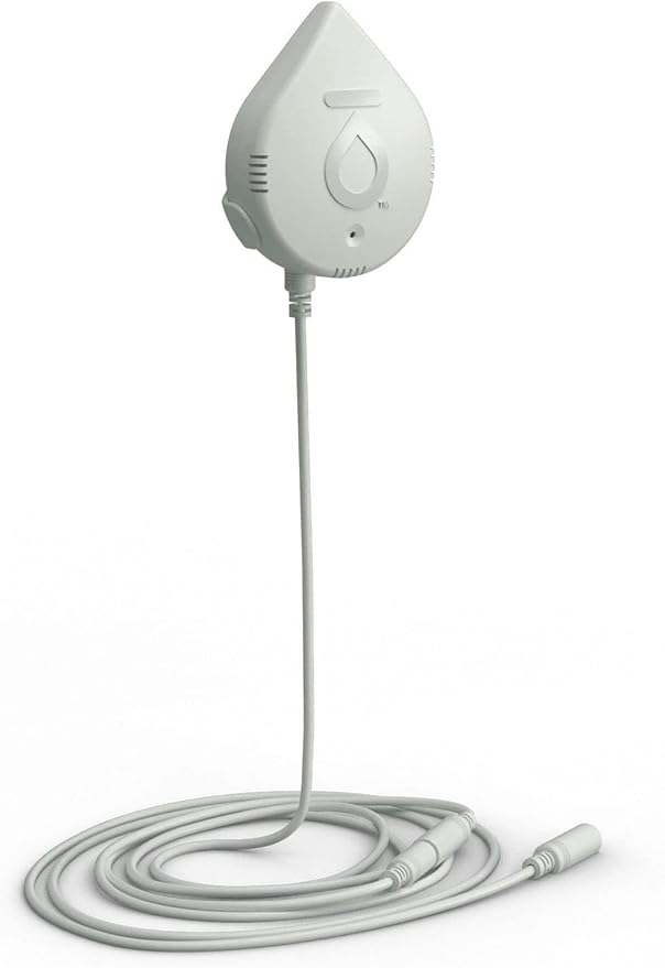 Moen 920-005 Flo Smart Water Leak Detector, White, 3-Pack with 3-Pack 6-Foot Leak Sensing Cable