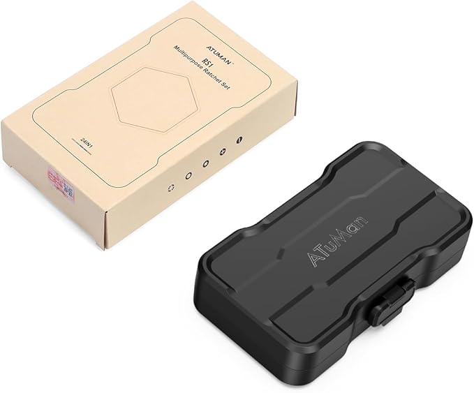 24 in 1 Magnetic Screwdriver Set, AMIR Ratchet Screwdriver Kit Precision Repair Tool with DIY Detachable Ratchet Handle, Multi Bit Small Screw Driver Set for Furniture Computer