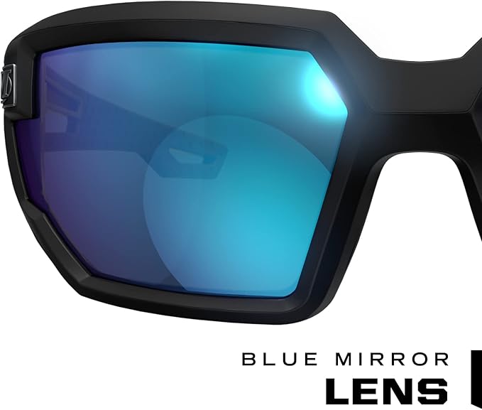 Mechanix Wear: Vision Type-X Safety Glasses with Advanced Anti Fog, Scratch Resistant, Black Frame, Protective Eyewear, Lightweight Glasses, Ventilated Temples, For Outdoor Use (Blue Mirror Lens)