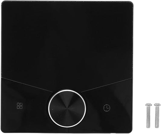 Underfloor Digital Heating Thermostat with Color Display Touch Screen, Smart Programmable Thermostat for Home Room Heating Floor (Black)