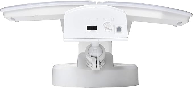 30W LED Motion Sensor Security Light Outdoor, 180 Degree, 2600 LM, 5100 K, ETL Water Resistant, 2 Head Adjustable Motion Sensor Outdoor Detector Light for Patio, Garage, Porch (White)