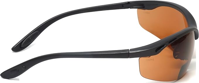 Calabria 91348 3 Pack Bulk Bifocal Safety Glasses +1.50 Copper Orange Men Women Wraparound Eye Protection Protective Eyewear