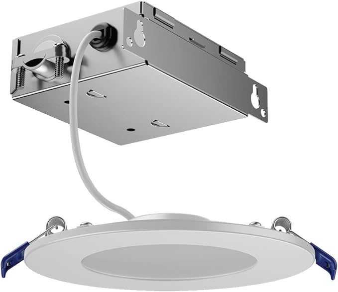 Cync GE Reveal HD+ Wafer Smart LED Downlight Fixture, Full Color Changing Lights, WiFi and Bluetooth LED Lights, 760 Lumens, Works with Google Home and Amazon Alexa, 4 Inches (2 Pack)