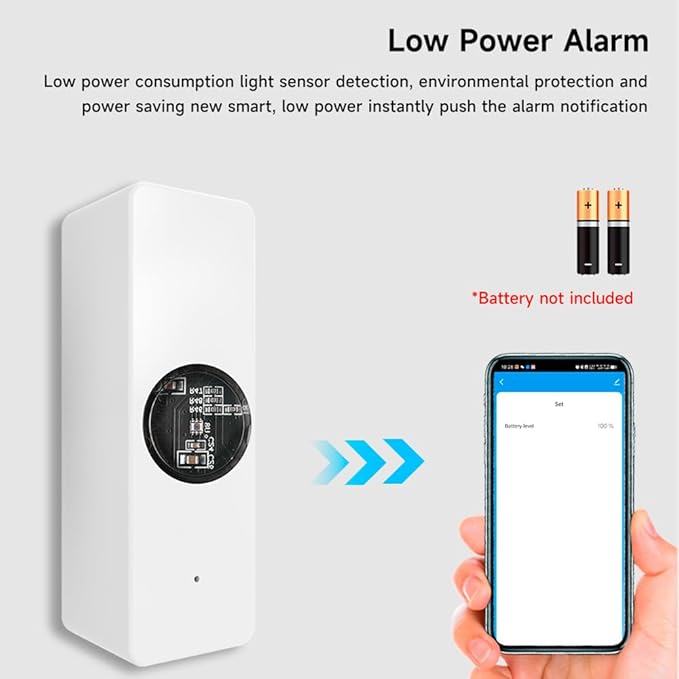 ZigBee Luminance Sensor Tuya Smart Light Sensor Linkage Control Brightness Sensor Work with Tuya Device Compatible with Alexa Google Assistant,Zigbee Hub Required