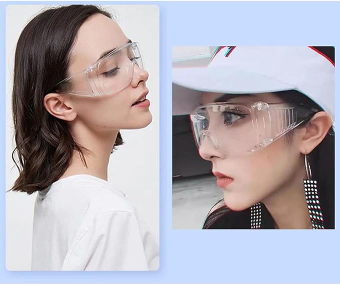 PitLite Safety Goggles Eyeglasses Anti Fog Clear Vent Glasses Lab Work Glasses