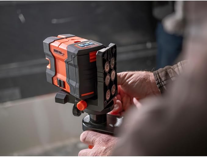 Johnson Level & Tool JLD300-GN2D Laser Level, Self-Leveling Cross-Line & 2 Dot Laser with GreenBrite® Technology, Magnetic Base, Hard-shell Carry Case, Lithium Ion Battery, Magnetic Target