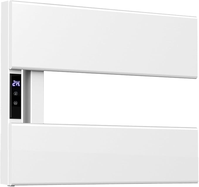 Electric Heated Towel Warmer Rack - Wall-Mounted with Timer & Temperature Control, Plug-in/Hardwired, Fast Heating, Smart Touch Panel