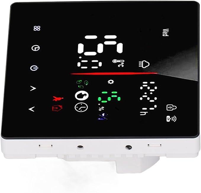 WiFi Digital Thermostat Smart Home Touchscreen Thermostat for TUYA AC 90‑240V, 7 Day Schedule Planning, Remote APP Control for HomeOffice Use