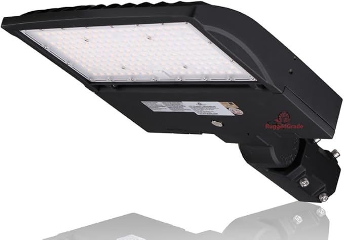 High Voltage 277-480V - 150 Watt LED NextGen III Parking Lot Lights - 21,000 Lumen - 5000K - Slip fit Mount - Black - No Photocell