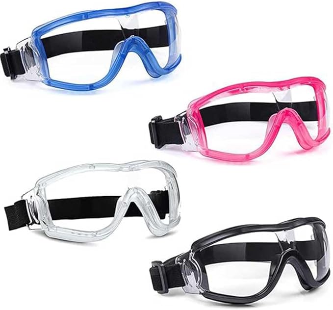 Kids Safety Goggles, Toddler Safety Glasses With UV Anti-Fog,Clear Lens Glasses Cleaning Cloth Included